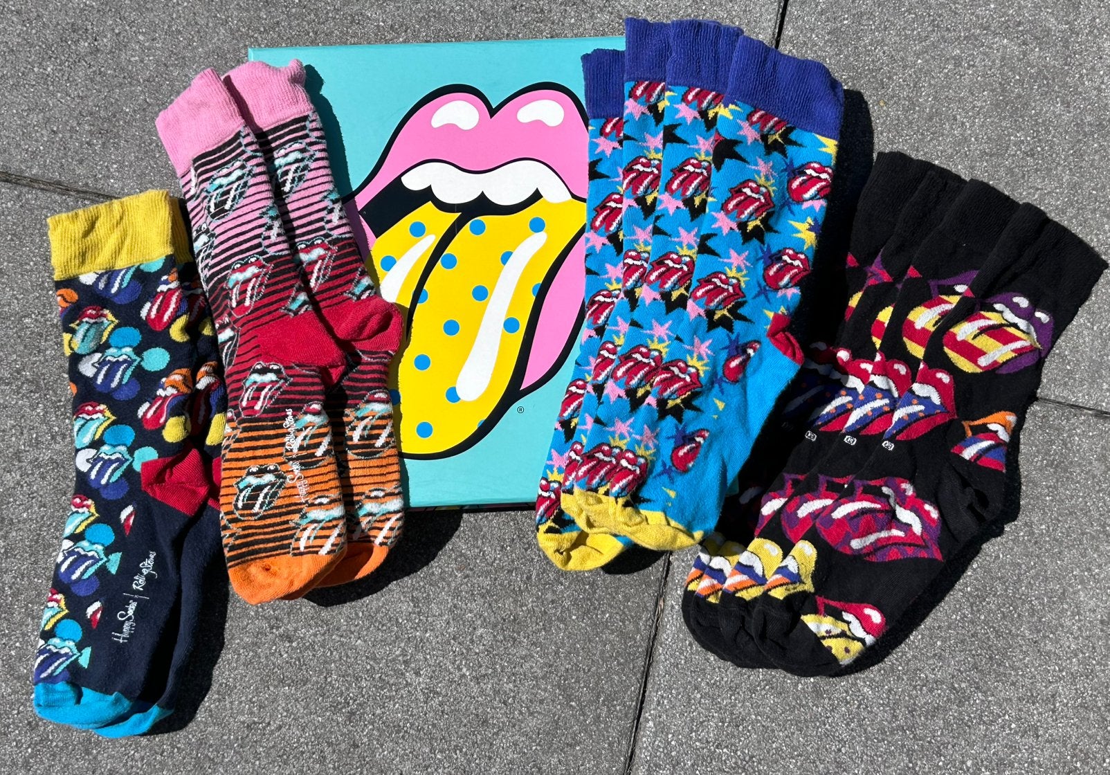 The Rolling Stones - Happy Socks - maat 41-46 - incl Doos, Verzenden, Gebruikt, Kleding