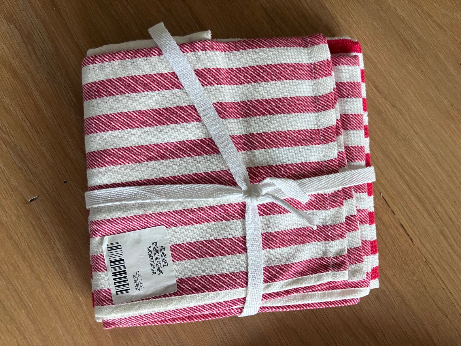 Nieuw keukenset theedoek en handdoek, Katoen, Wasbaar, Nieuw, Rood