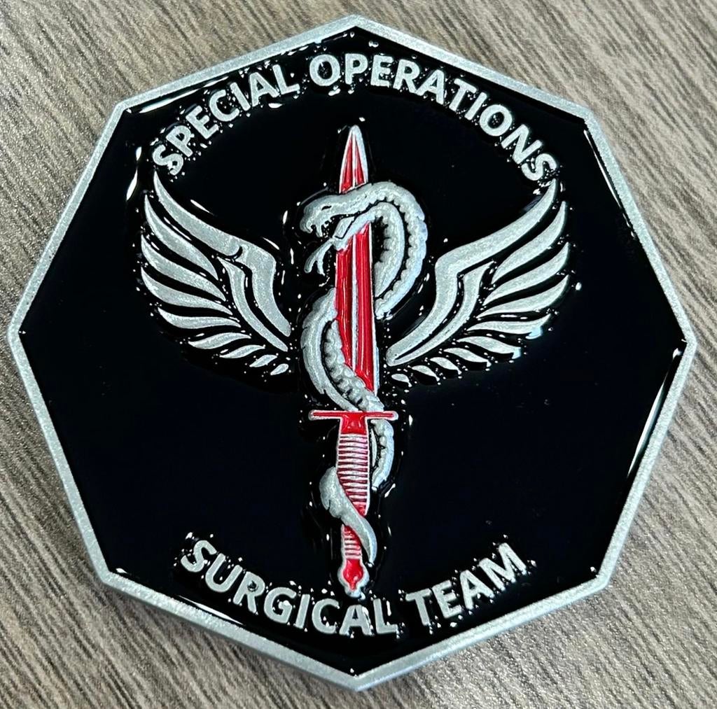 Coin KCT SOF SUPPORT SOST genummerd, Verzamelen, Verzenden, Landmacht, Nederland, Embleem of Badge