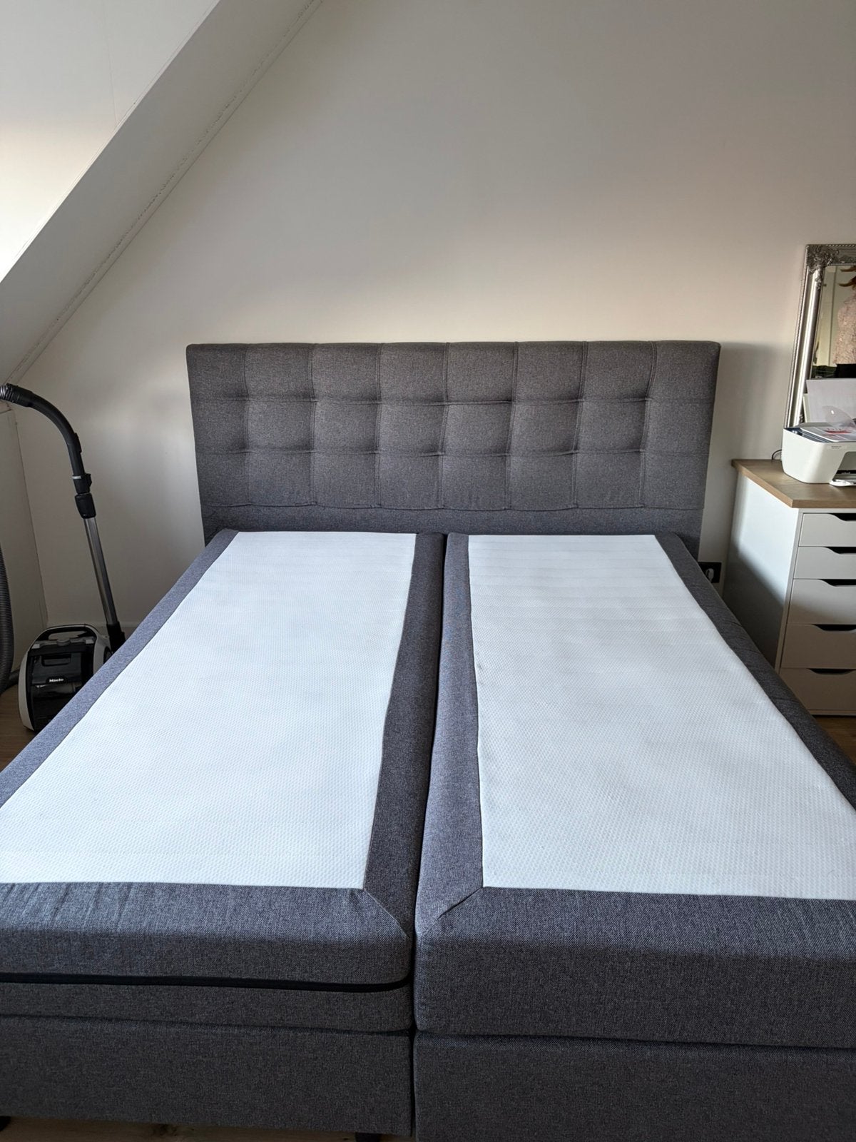 Boxspring 160x200, Huis en Inrichting, Slaapkamer | Boxsprings, Ophalen, Gebruikt, Tweepersoons, 140 cm