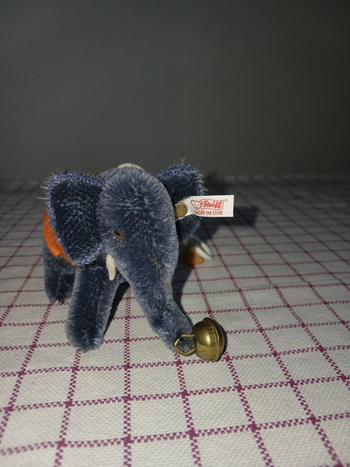 Steiff Olifantje met belletje - Vintage, Ophalen of Verzenden, Zo goed als nieuw