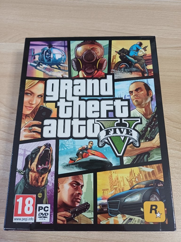 PC game  GTA 5  compleet met BOX, Avontuur en Actie, Vanaf 18 jaar, Verzenden, 1 speler