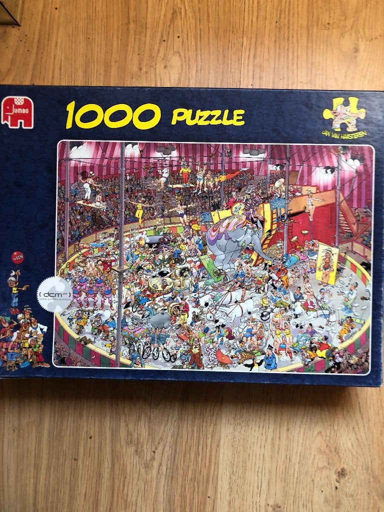 Jan van Haasteren puzzels 1000, 750 en 500, Ophalen, 500 t/m 1500 stukjes, Gebruikt, Legpuzzel