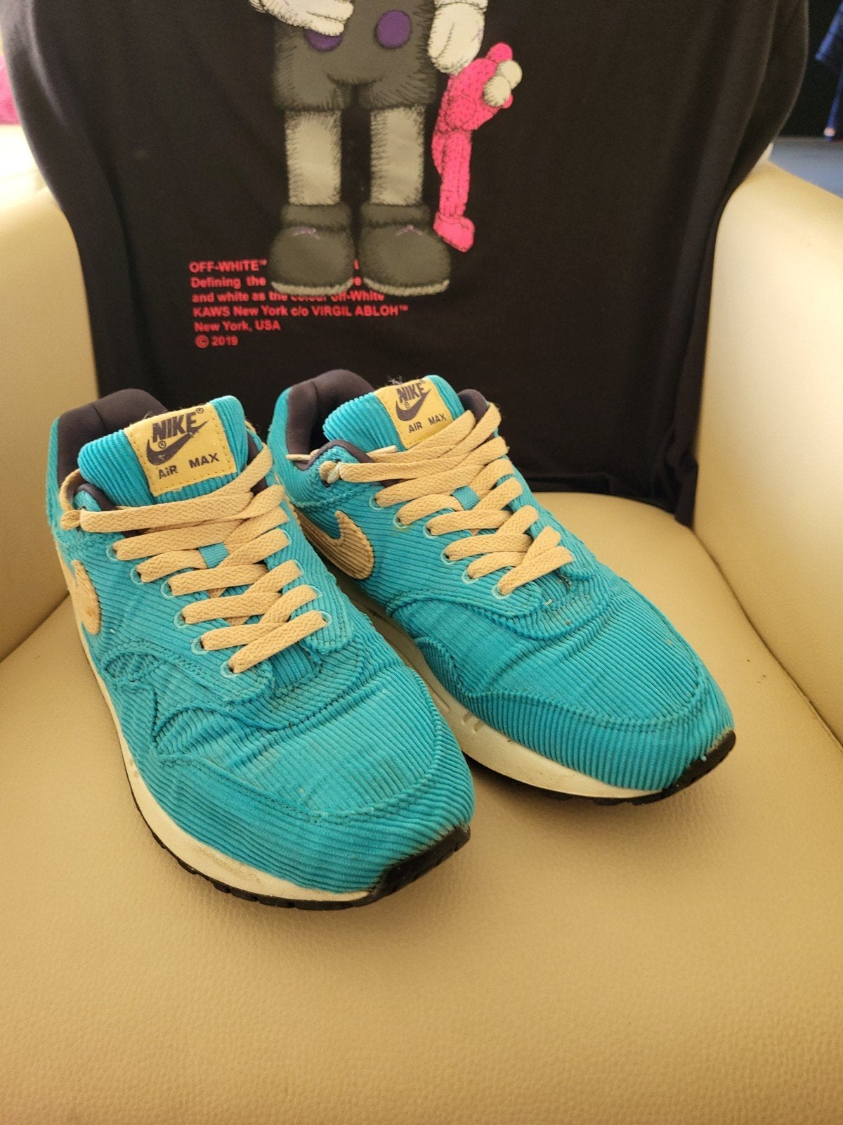 Nike Air Max 1 Corduroy Baltic Blue, Ophalen of Verzenden, Nieuw, Blauw