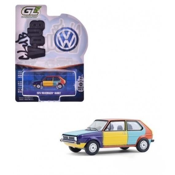 "75 Volkswagen rabbit Golf Greenlight 1/64 Harlequin Tribute, Ophalen of Verzenden, Nieuw, Auto