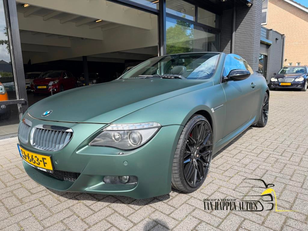 BMW 6-serie Cabrio 630i High Executive / apk 5-2027, Automaat, Achterwielaandrijving, Gebruikt, Zwart