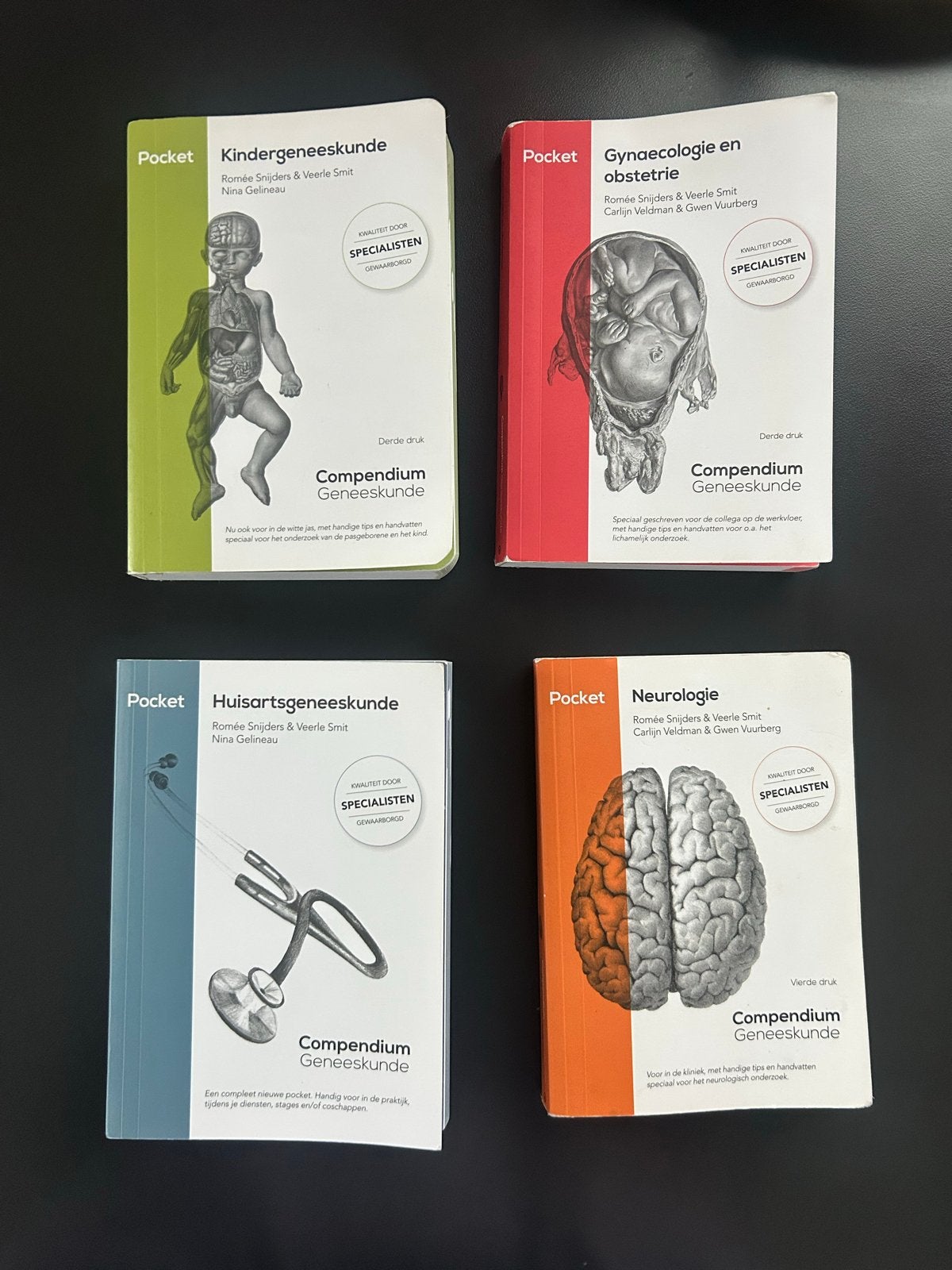 Compendium Geneeskunde Pocket Boeken (4 stuks), Boeken, Ophalen of Verzenden, Beta, Zo goed als nieuw, WO