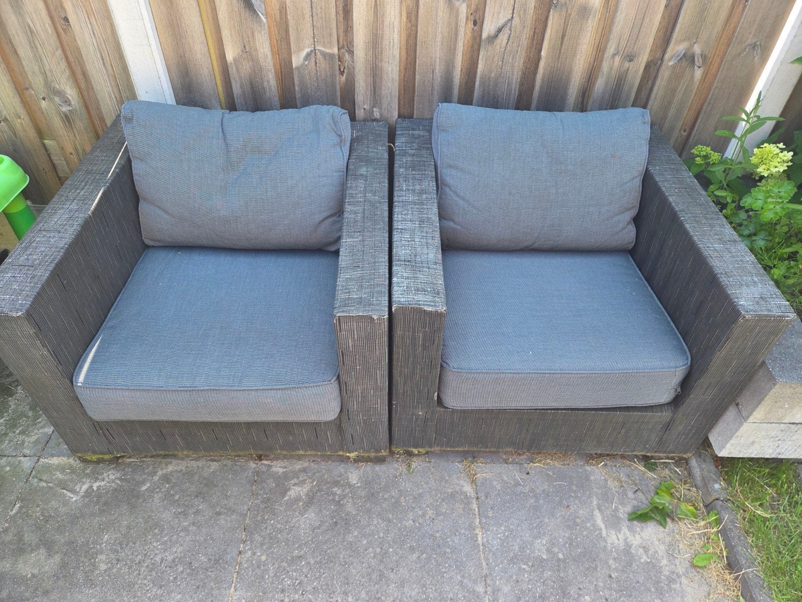 2 tuinstoelen, Tuin en Terras, Tuinsets en Loungesets, Ophalen, Gebruikt, Kunststof