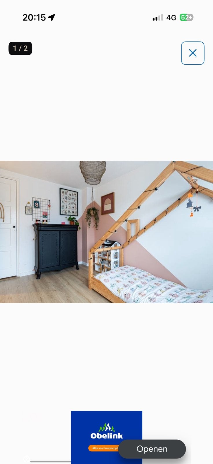 Petit Puk bedhuisje manor 80x190, Ophalen, Gebruikt, 180 cm of meer, 85 tot 100 cm