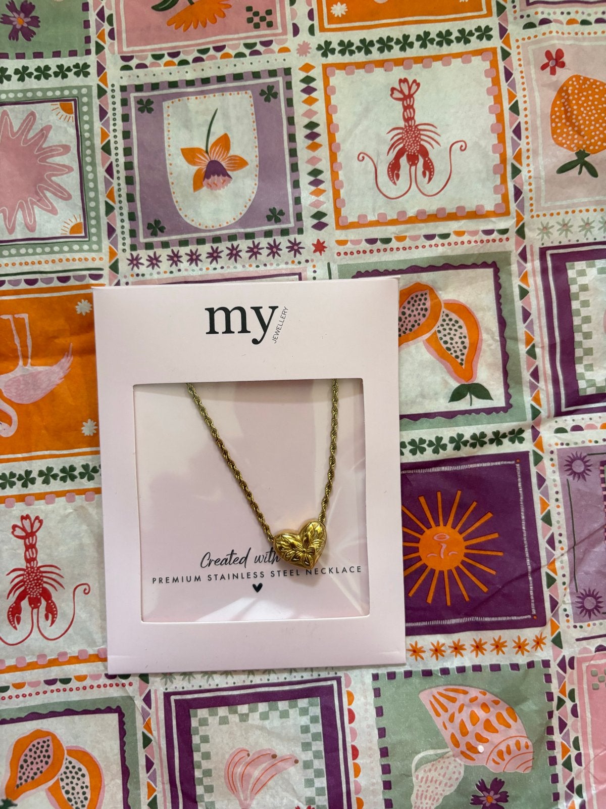 Nieuwe My Jewellery ketting met hartje - Stainless Steel, Nieuw, Ophalen of Verzenden, Goud, Overige materialen