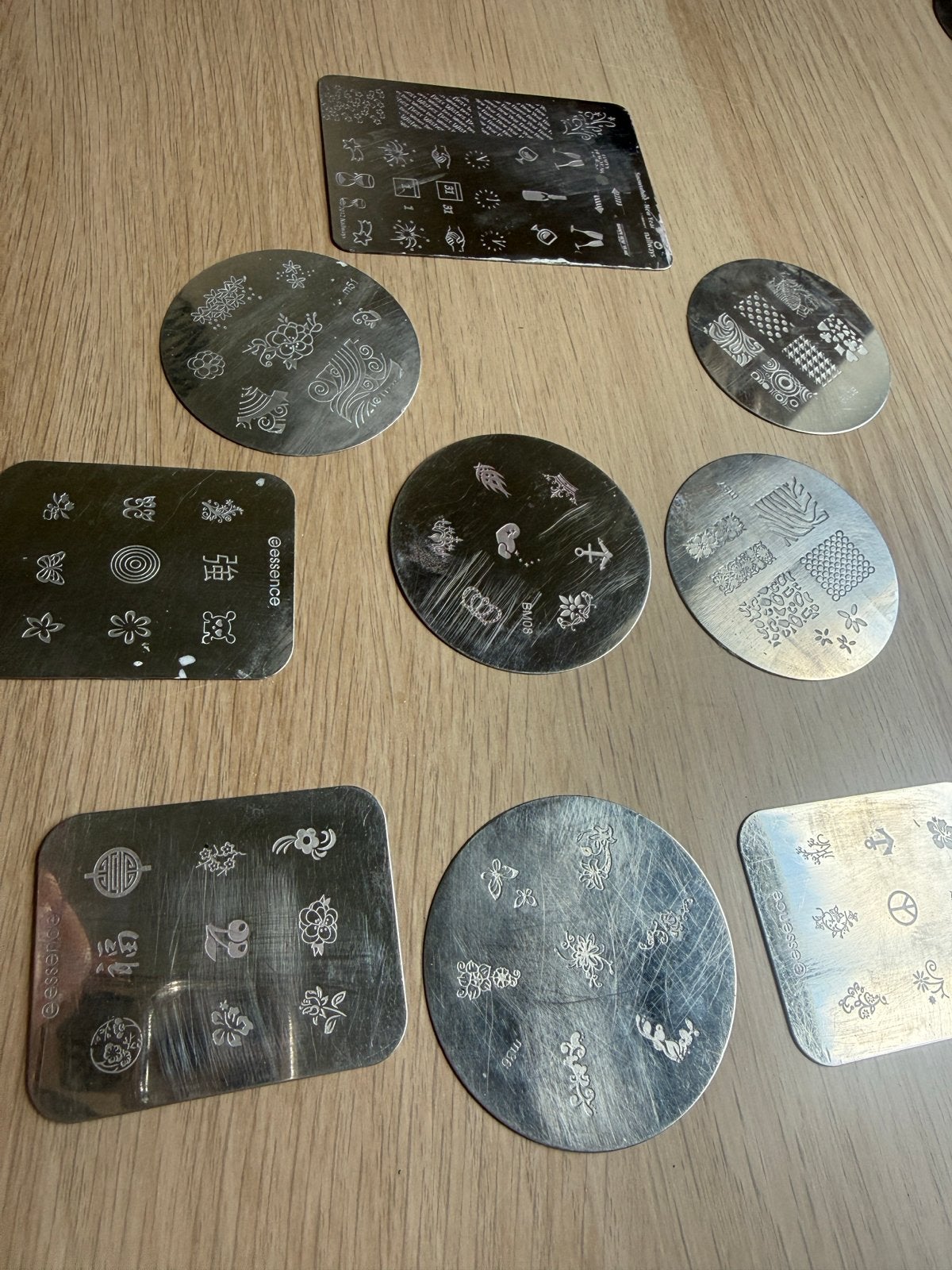Nail art stempelplaten - diverse designs, Ophalen of Verzenden, Gebruikt, Overige typen