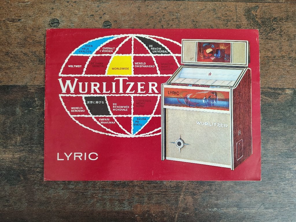 Folder: Wurlitzer Lyric (1965) jukebox, Verzamelen, Automaten | Jukeboxen, Verzenden, Gebruikt, 1950 tot 1960, Seeburg