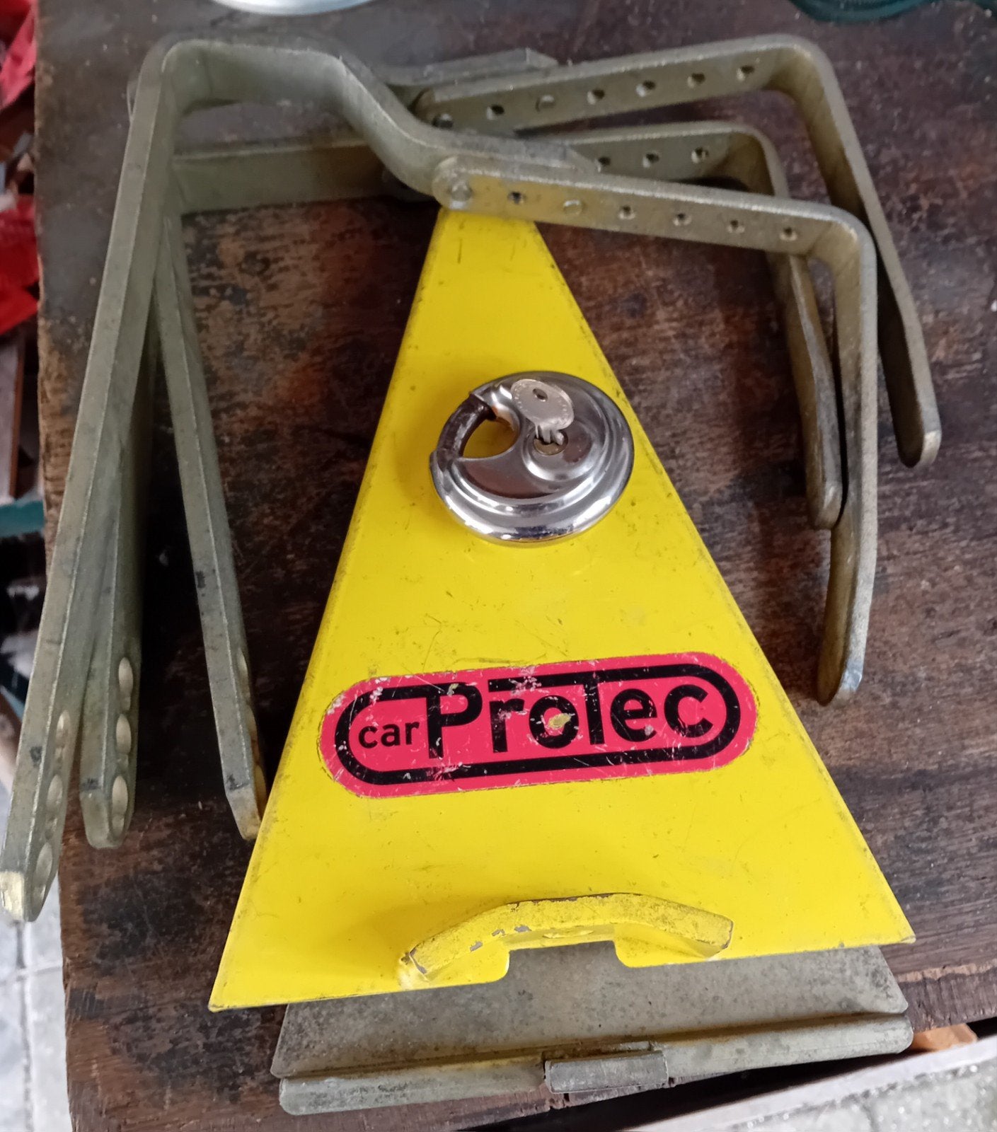 Car Protec wielklem - Gele wielklem met slot, Ophalen, Gebruikt