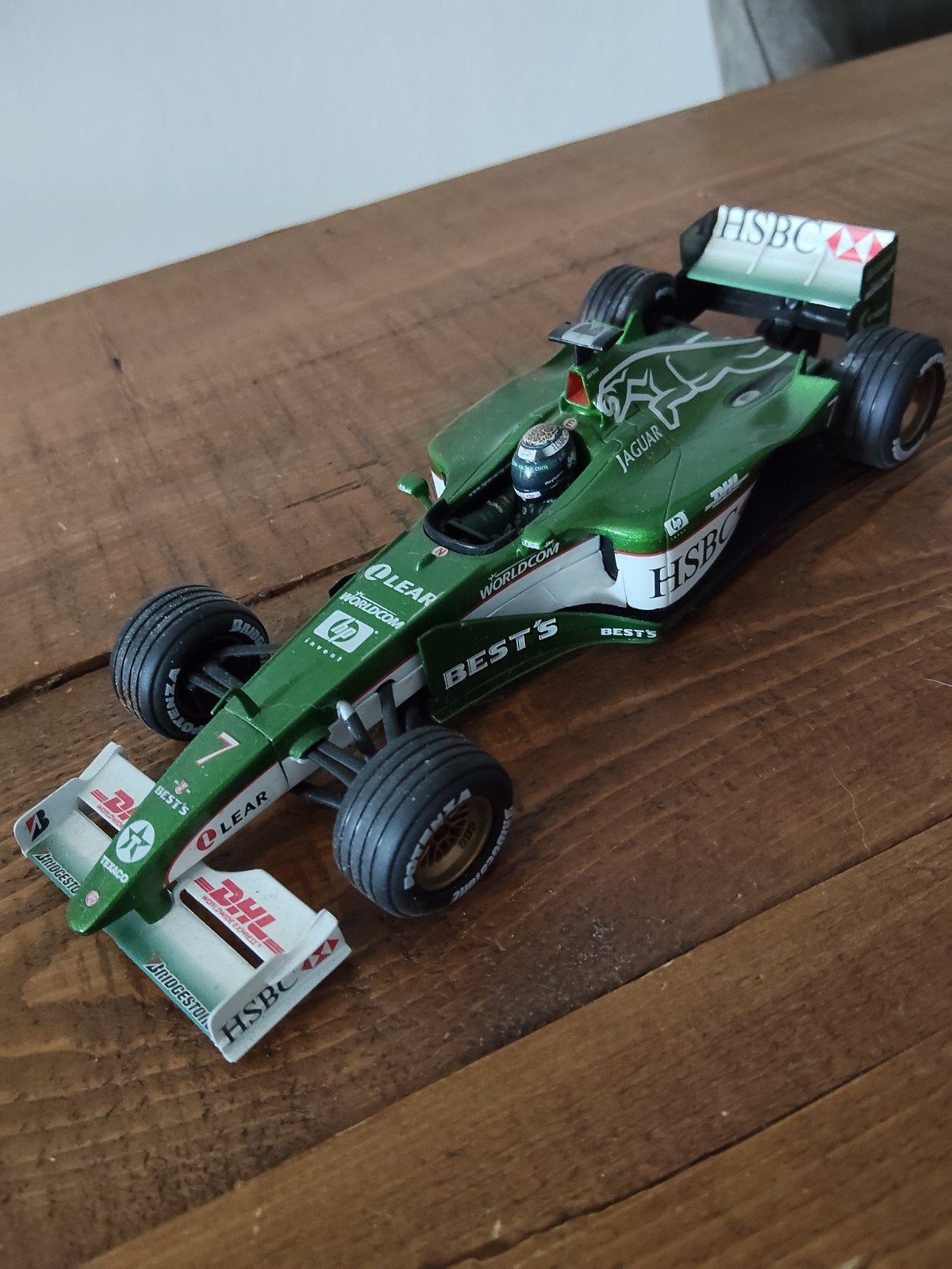 Jaguar Racing F1 modelauto - Groen, schaalmodel, Ophalen of Verzenden, Gebruikt, Auto, Overige merken