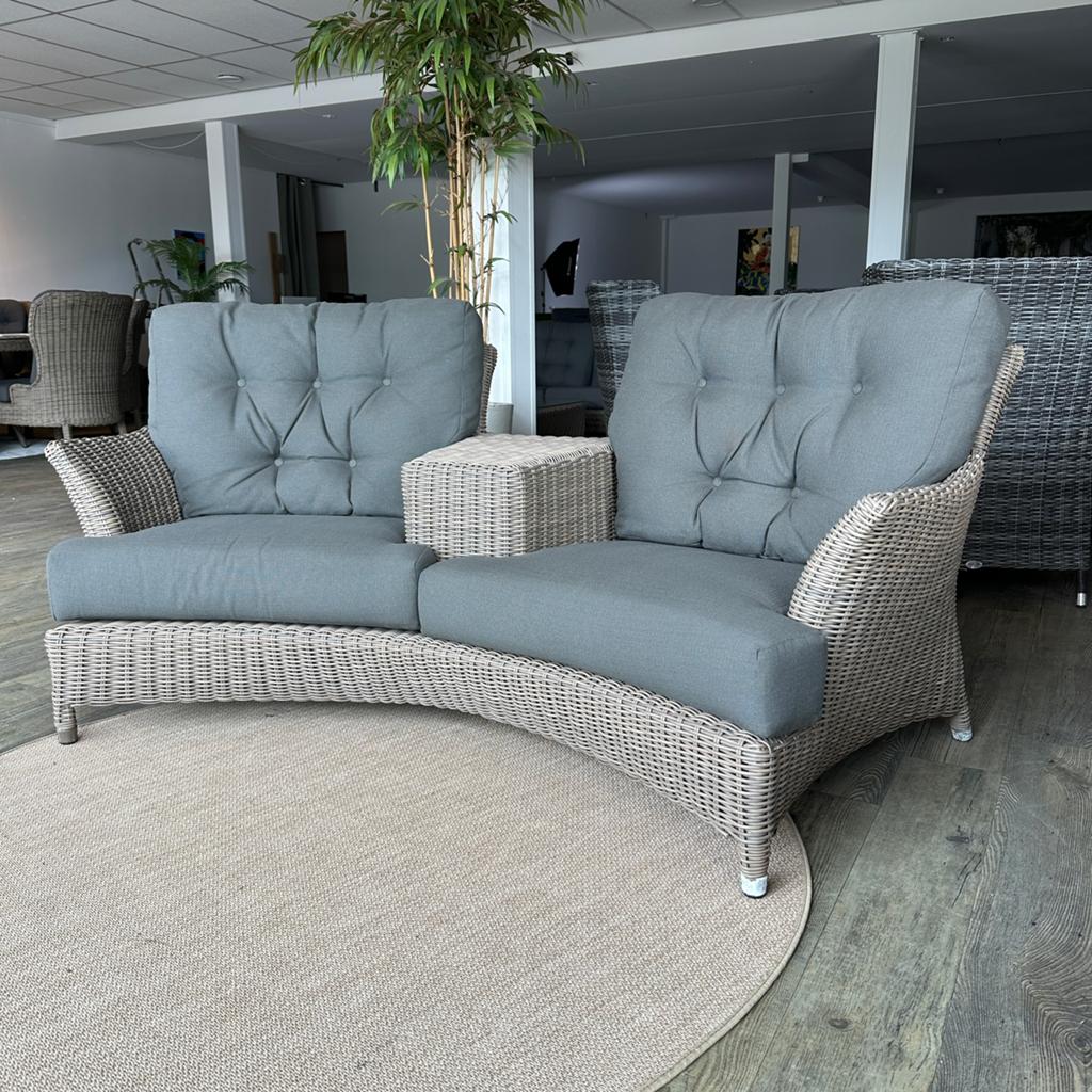 4 Seasons Outdoor (4SO) love seat – wicker – Goede staat!!, 2 zitplaatsen, Zenq, Verzenden, .