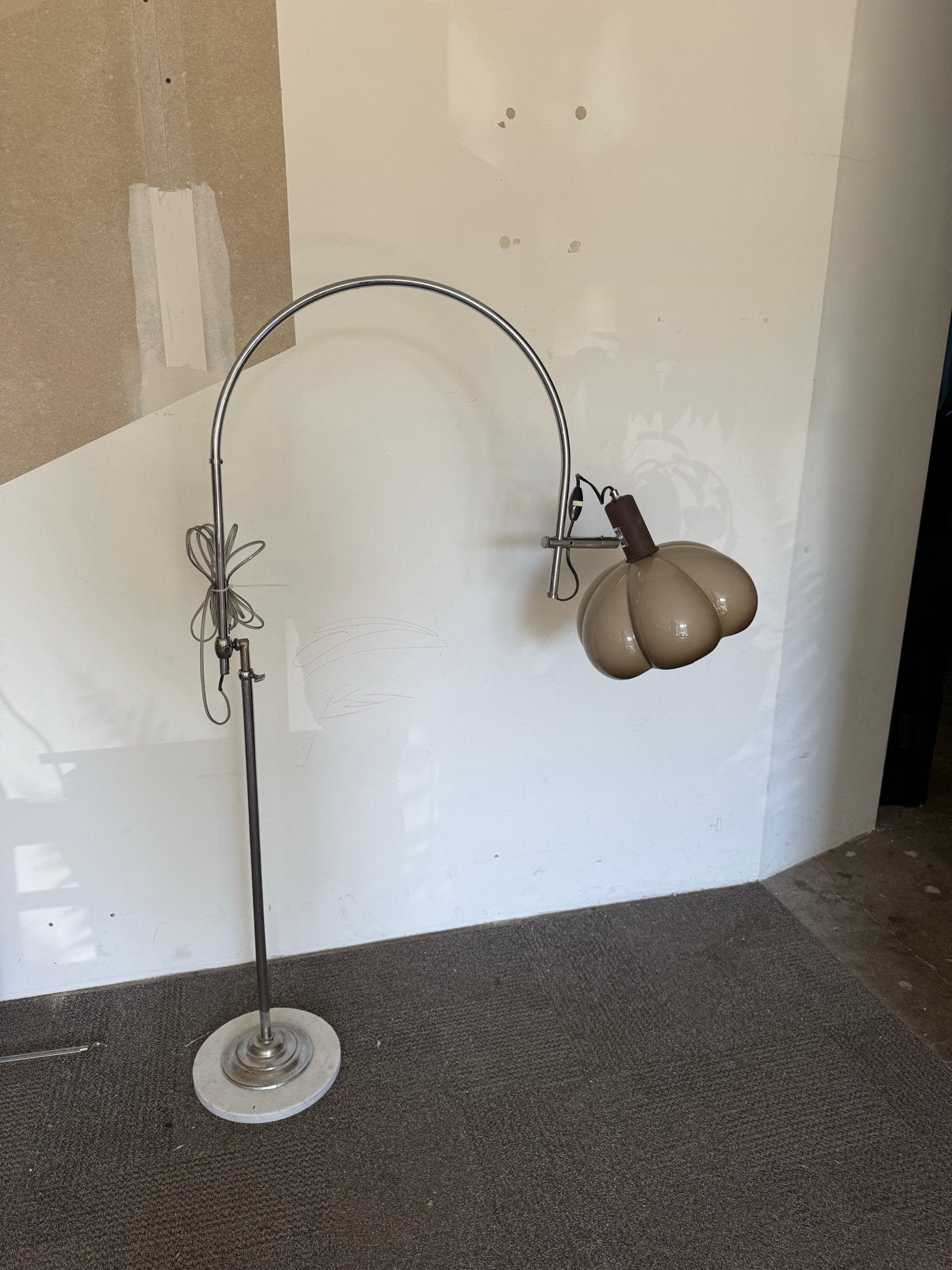 Vintage Dijkstra booglamp met unieke kap, Ophalen