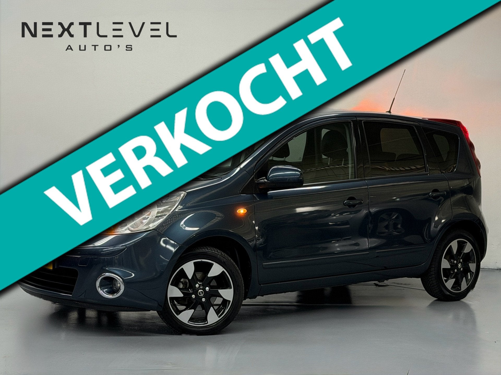 Nissan Note 1.4 Connect Edition Airco Cruise Keyless Nette A, Auto's, Voorwielaandrijving, Gebruikt, Zwart, 4 cilinders