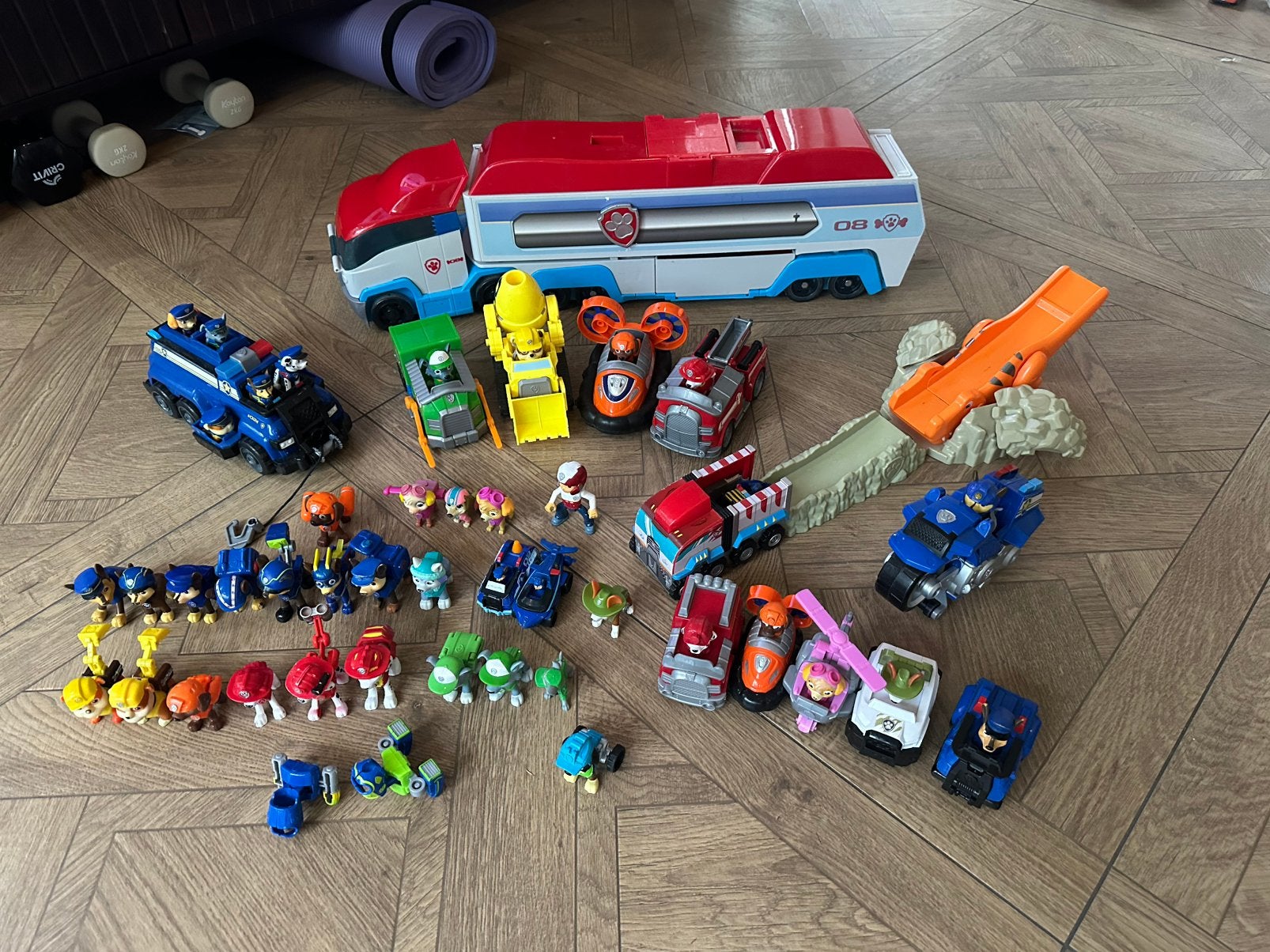 Paw Patrol grote set, Ophalen of Verzenden, Gebruikt