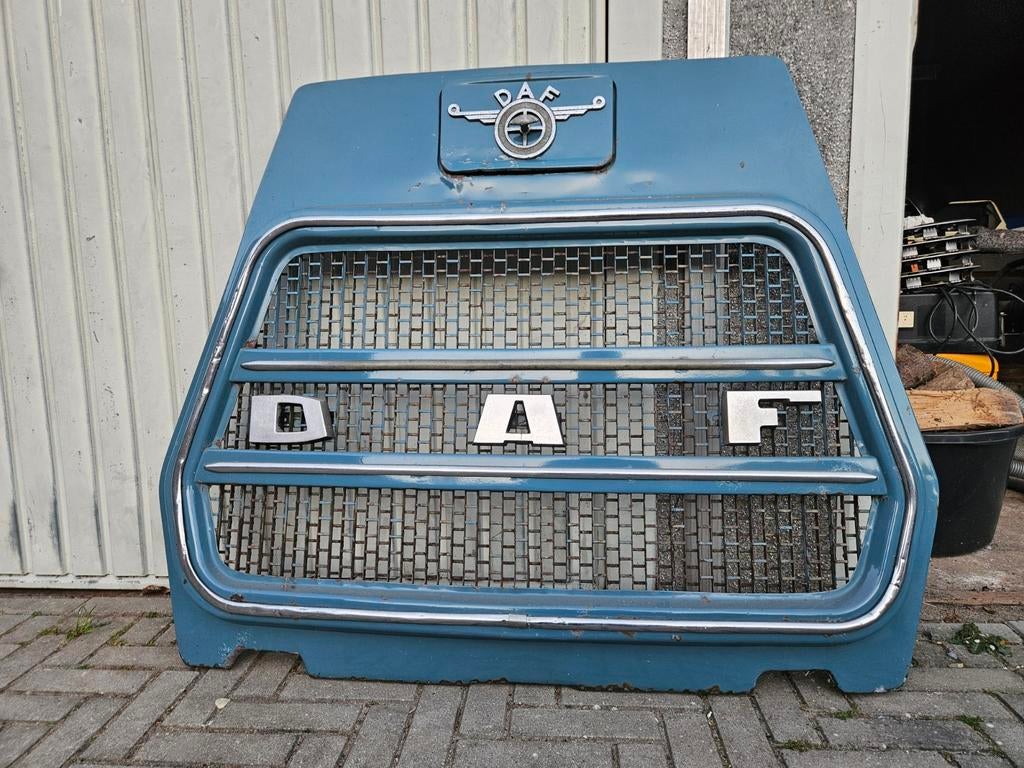 Daf grille kikkerdaf gril blauw incl. Logo en chrome strip, Ophalen