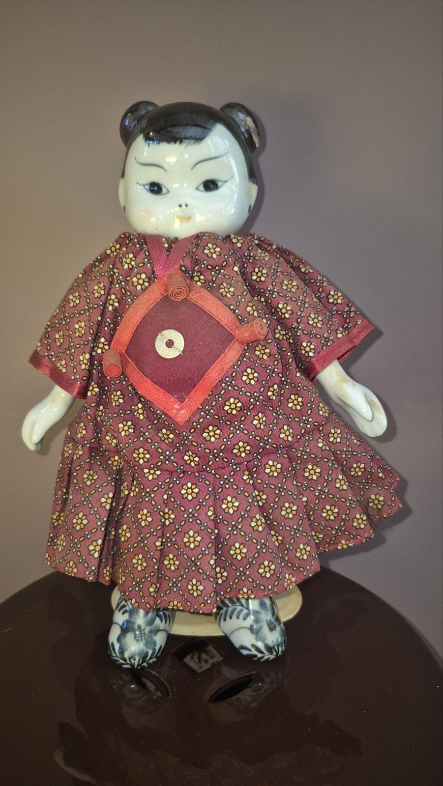 Vintage Chinese porseleinen popen met diverse kleding, Verzamelen, Ophalen of Verzenden, Gebruikt, Pop