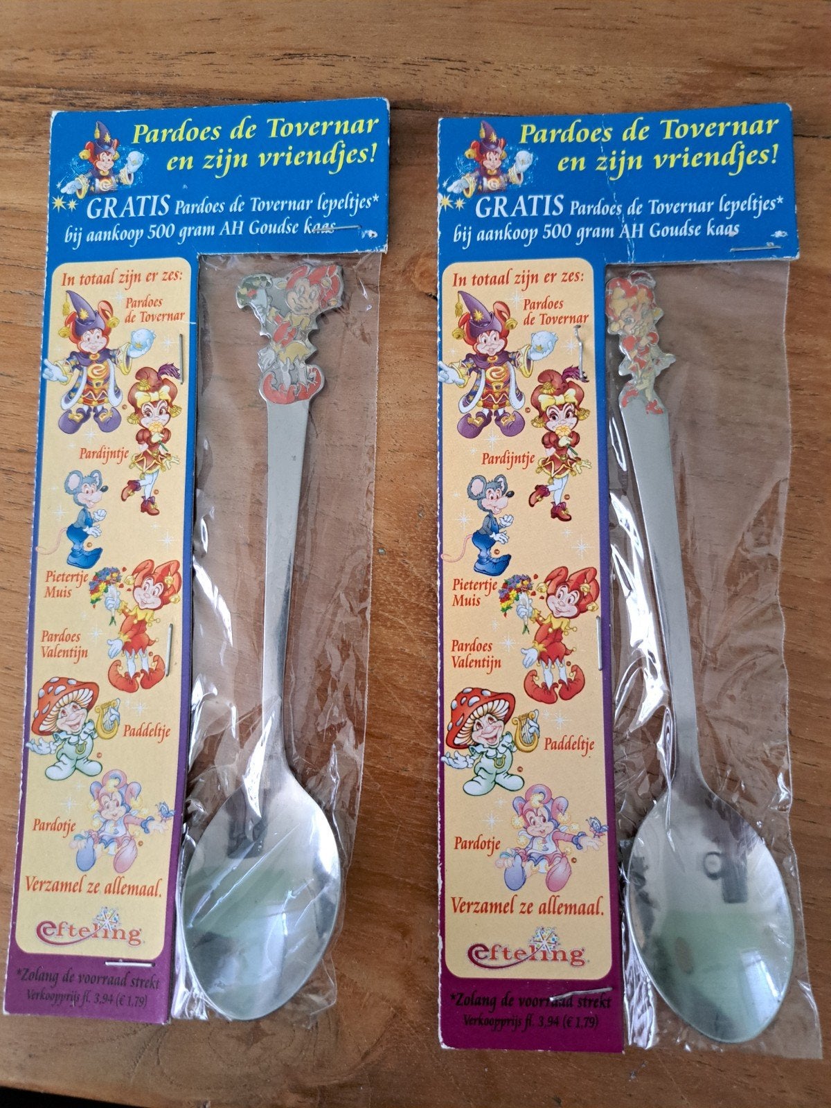 Efteling Pardoes de Tovernar lepeltjes, Verzamelen, Efteling, Overige typen, Ophalen of Verzenden