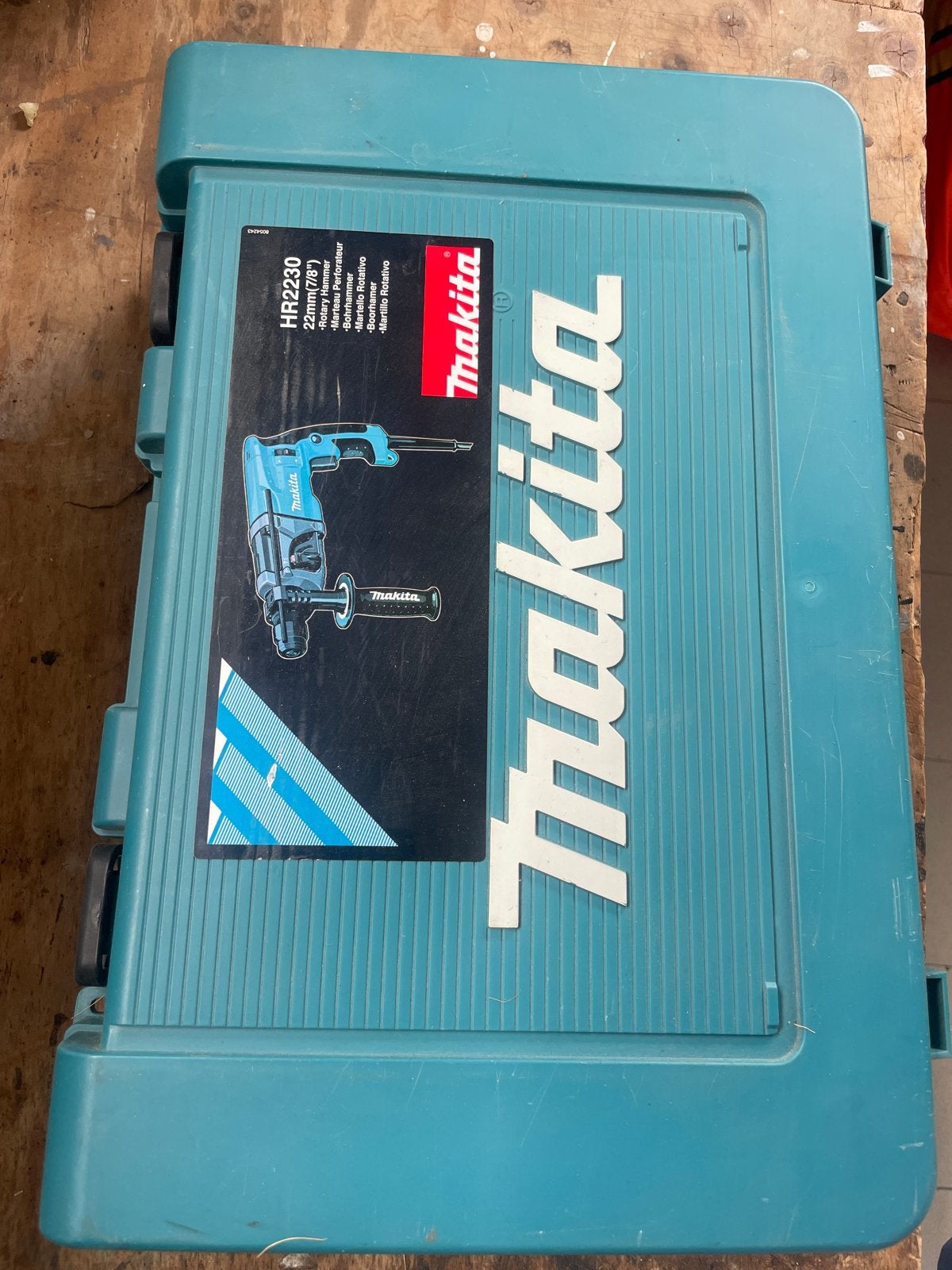 Makita HR2230 Boorhamer - Zo goed als nieuw, Ophalen, 600 watt of meer, Boor- en/of Breekhamer, Zo goed als nieuw