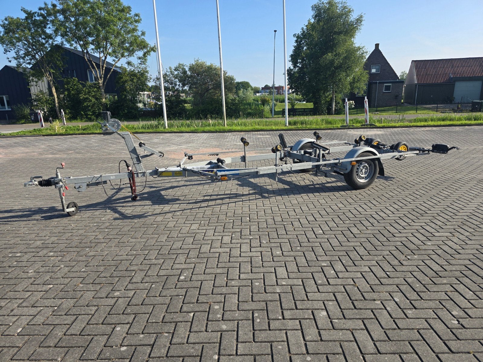 PEGA Euroliner 1350 kg Geremde Boottrailer, Ophalen, Zo goed als nieuw, Minder dan 6 meter