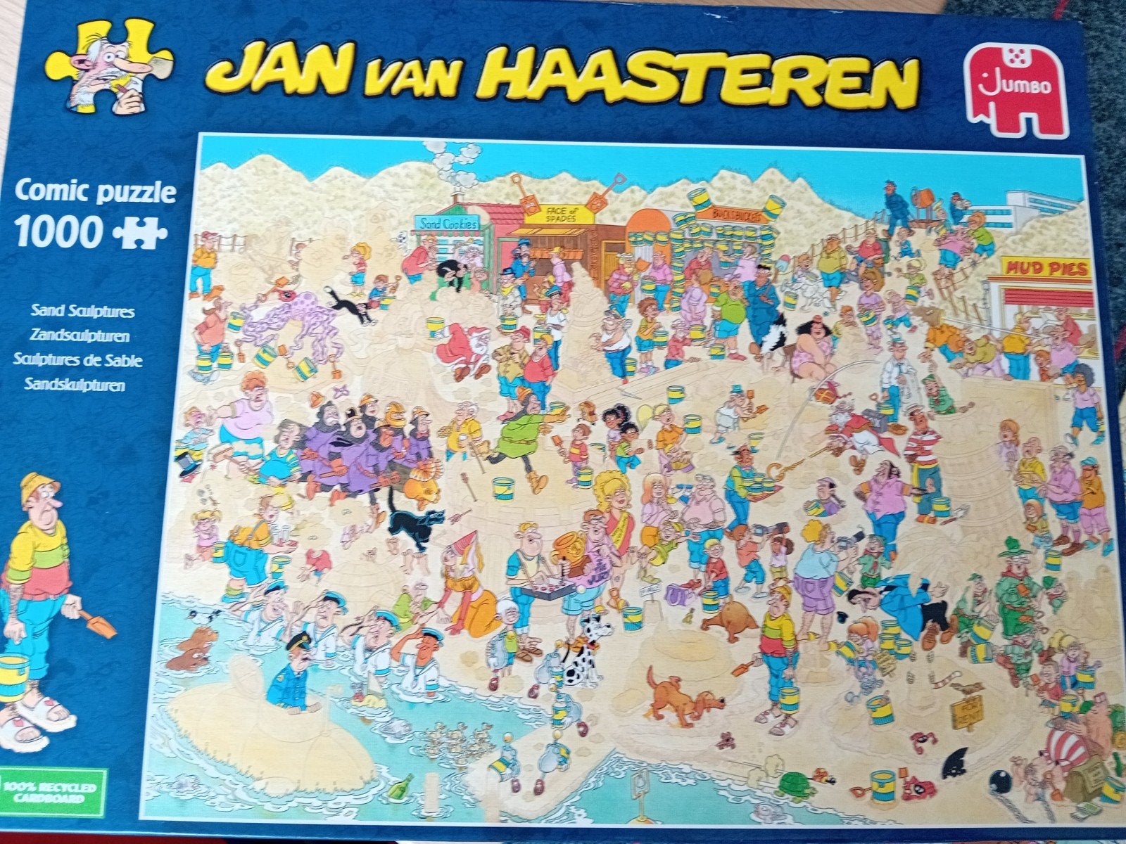 Jan van Haasteren - Zandsculpturen, Hobby en Vrije tijd, Ophalen of Verzenden, 500 t/m 1500 stukjes, Zo goed als nieuw