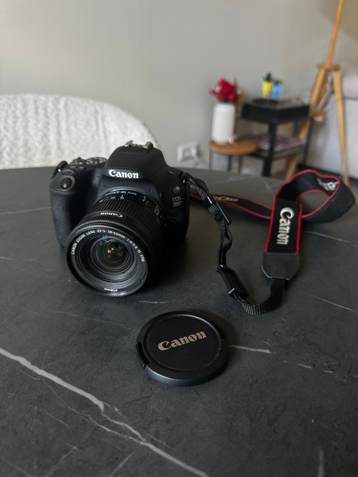Canon 200D spiegelreflexcamera + “zie beschrijving”, Audio, Tv en Foto, Fotocamera's Digitaal, Ophalen, Spiegelreflex, Canon, Ingebouwde flitser
