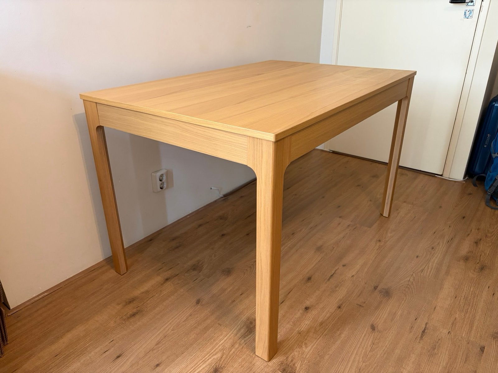 TE KOOP Ekedalen uitschuifbare tafel - Eiken - 120/180x80, Huis en Inrichting, Ophalen, Zo goed als nieuw, Rechthoekig, 50 tot 100 cm