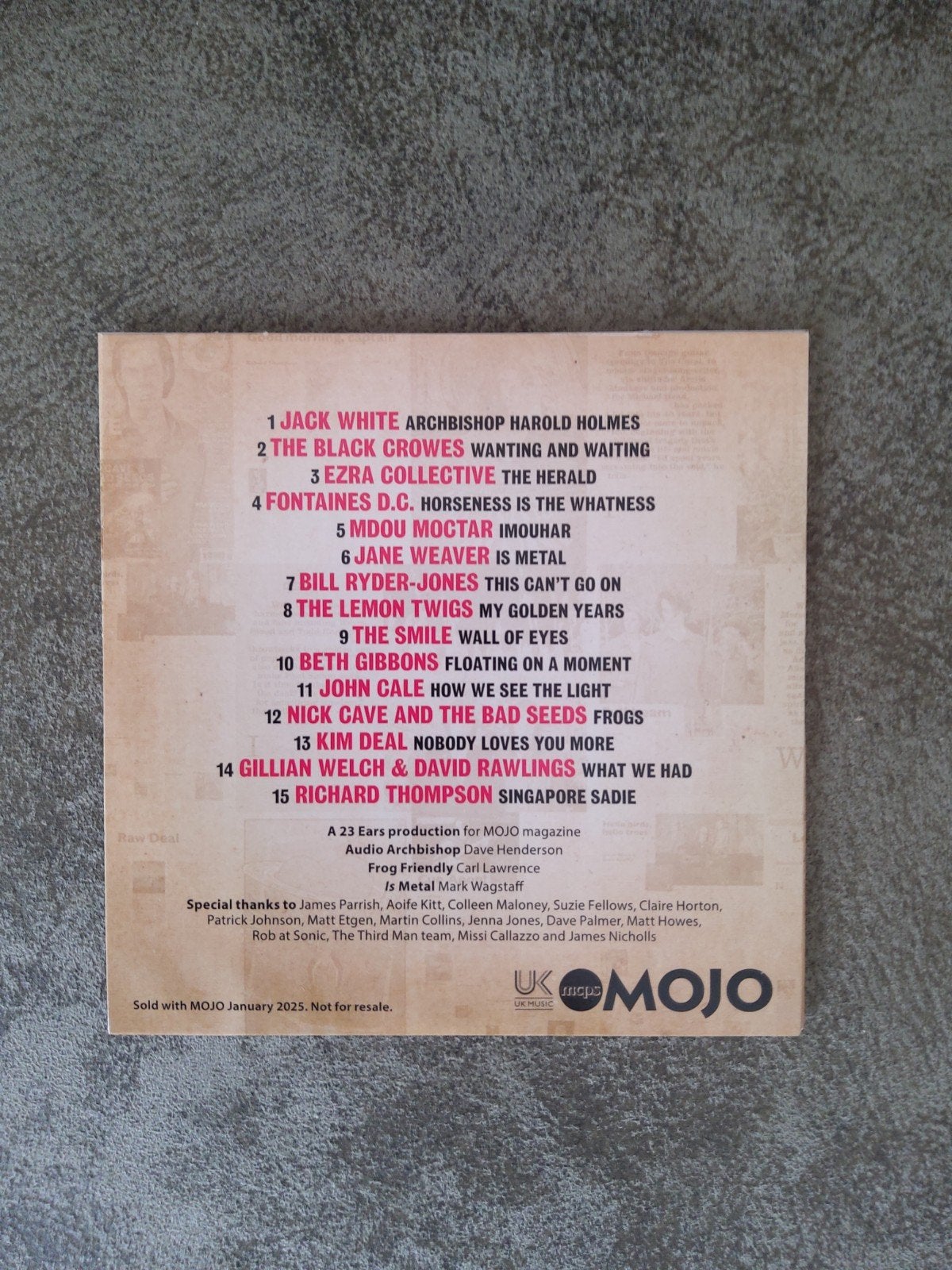 Sampler:  o.a. Nick Cave and the bad seeds, Ophalen of Verzenden