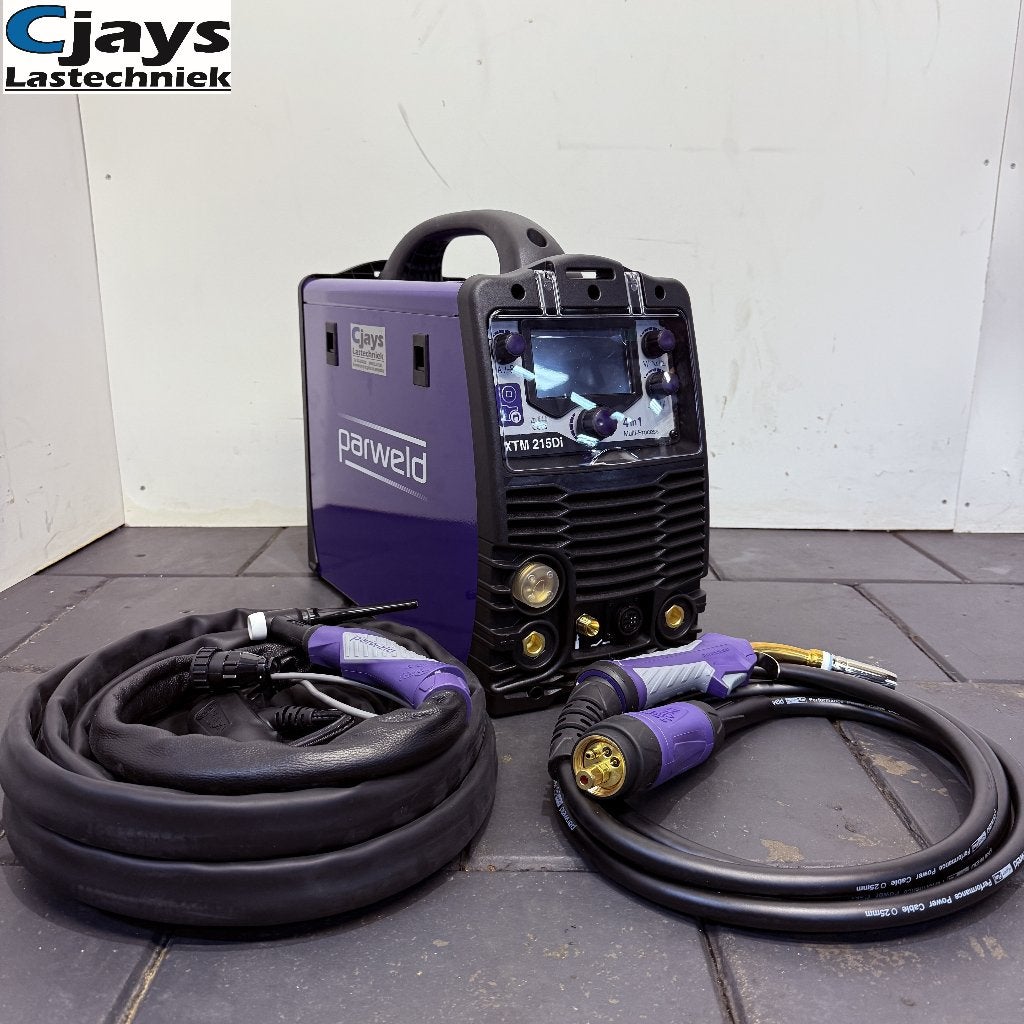 MIG TIG ACDC HF Parweld XTM215Di 4-in-1 Lasapparaat Machine, Weld-Toorts BV, Ophalen of Verzenden, Inverter, 150 tot 250 ampère