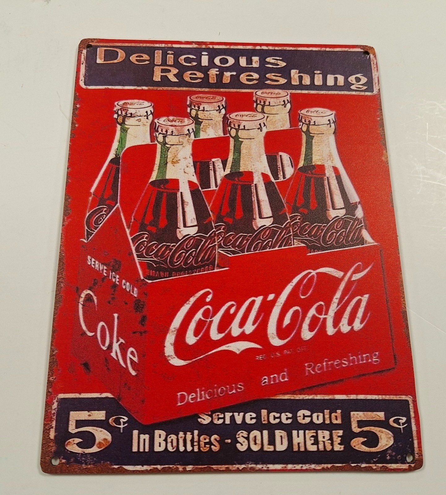 Coca cola reclamebord, Verzamelen, Ophalen of Verzenden, Zo goed als nieuw, Reclamebord