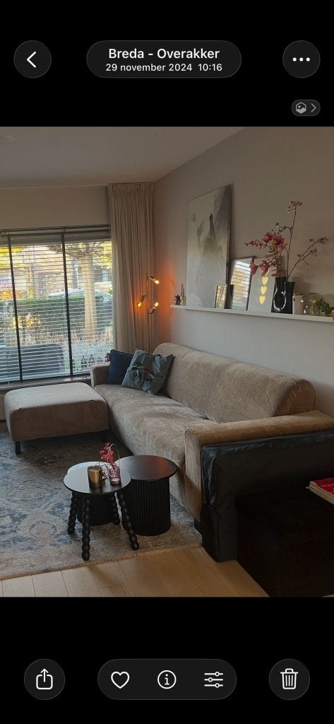 Bankhoezen, Huis en Inrichting, Ophalen of Verzenden, Zo goed als nieuw, Rechte bank, Minder dan 150 cm