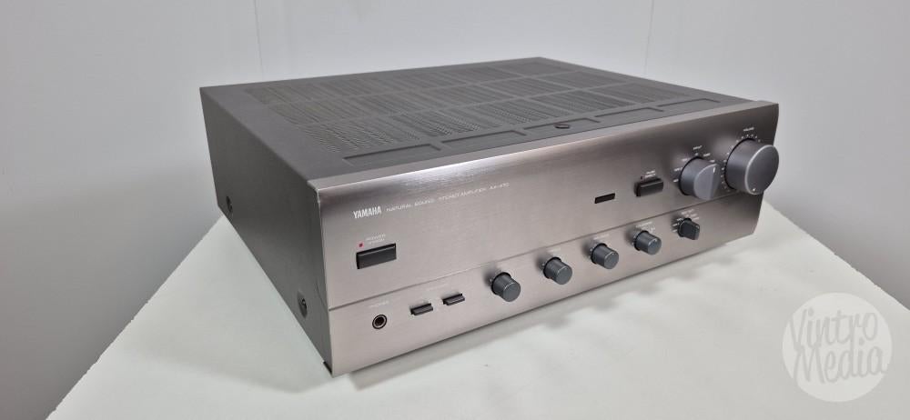 Yamaha AX-470 Versterker | Stereo | Phono | 12 Mnd Garantie, Ophalen of Verzenden, 60 tot 120 watt, Stereo, Refurbished