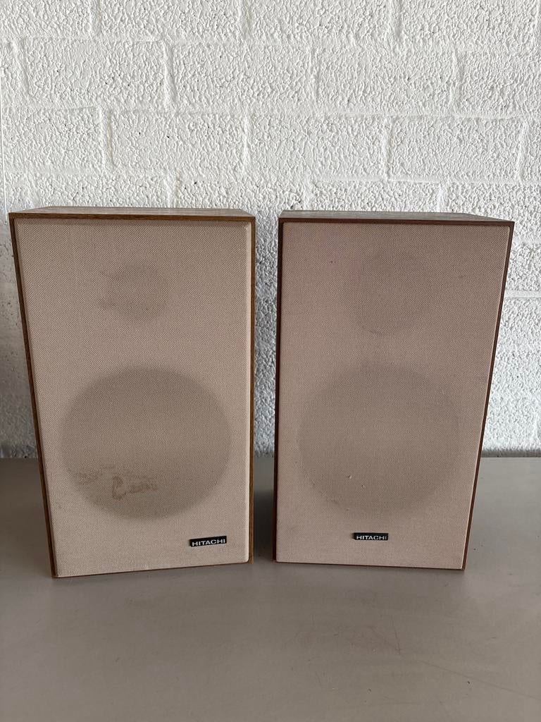Vintage Hitachi Speakers, Audio, Tv en Foto, Overige merken, Gebruikt, Ophalen of Verzenden, Minder dan 60 watt