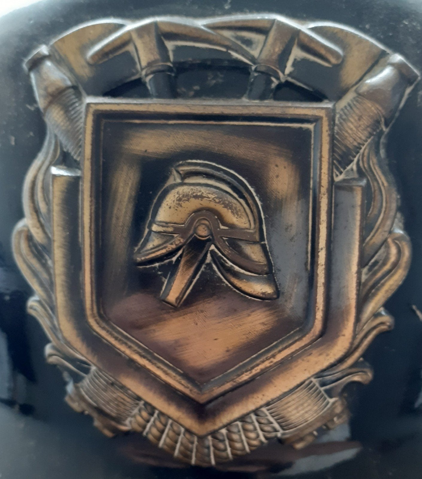 Aangeboden 4x brandweerhelm in één koop, Ophalen of Verzenden, Overige soorten, Nederland, Helm of Baret
