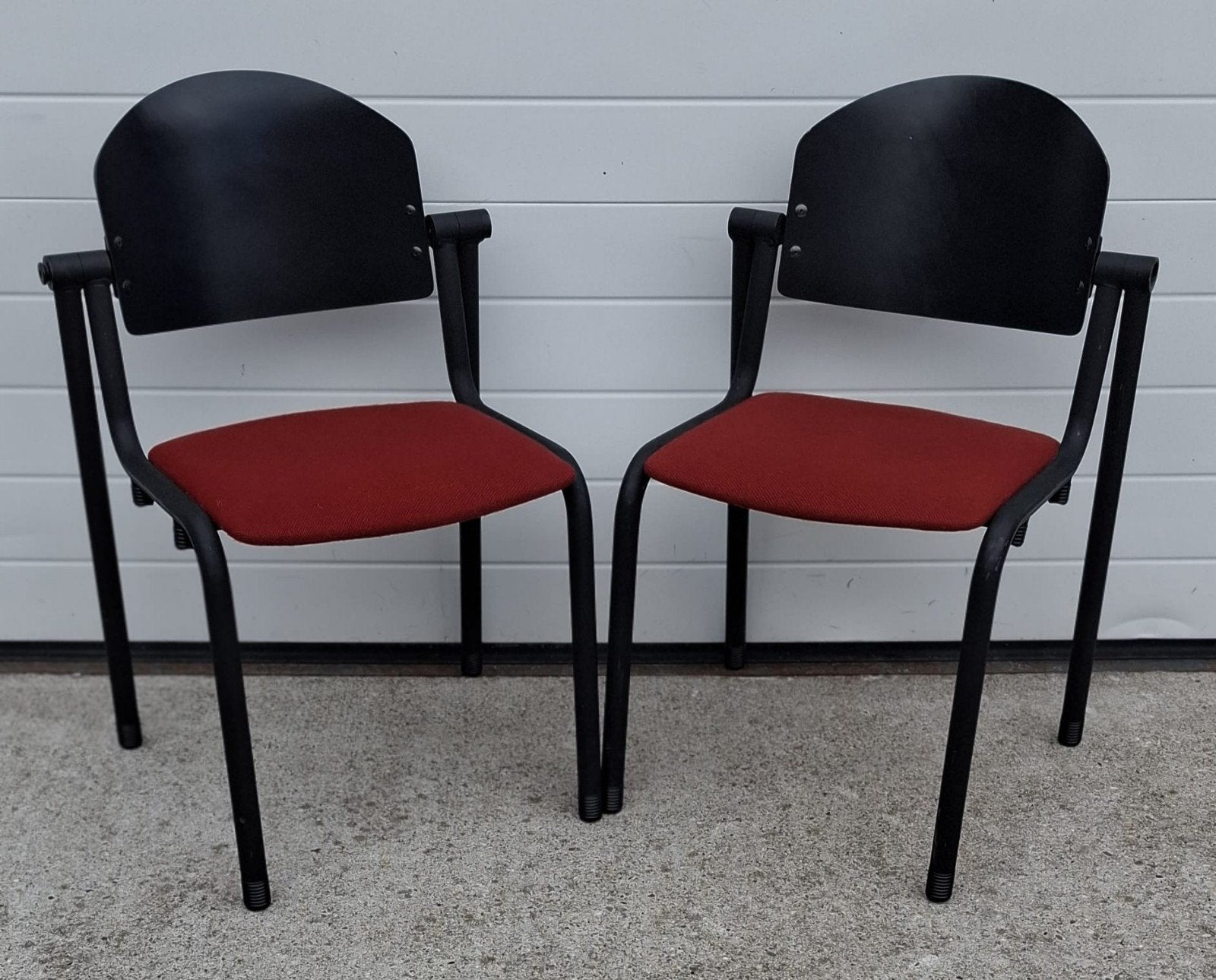 111 x vergaderstoelen kantine kantoor stoelen zaal horeca, Huis en Inrichting, Ophalen of Verzenden, Zo goed als nieuw, Zwart