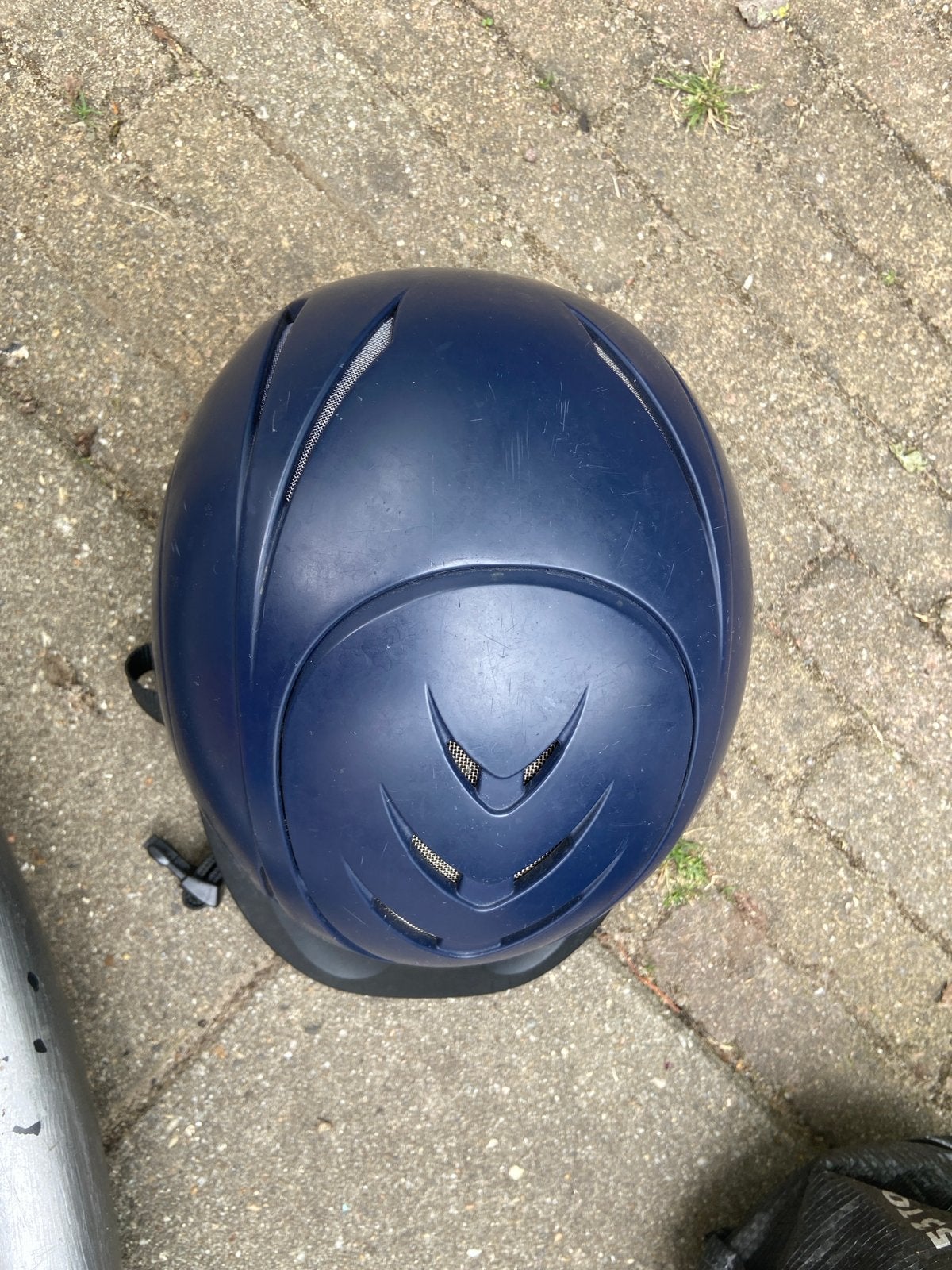 Blauwe cap - paardrijdend, Dieren en Toebehoren, Ophalen of Verzenden, Gebruikt, Dressuur
