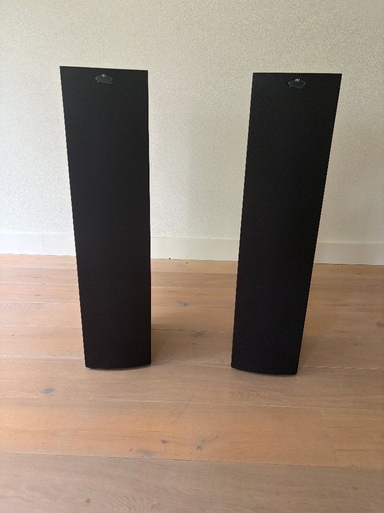 KEF Q55 vloerstaande speakers - zwart - zeer goede staat, Ophalen, Vloerstaande luidspreker, Gebruikt, 120 tot 150 watt