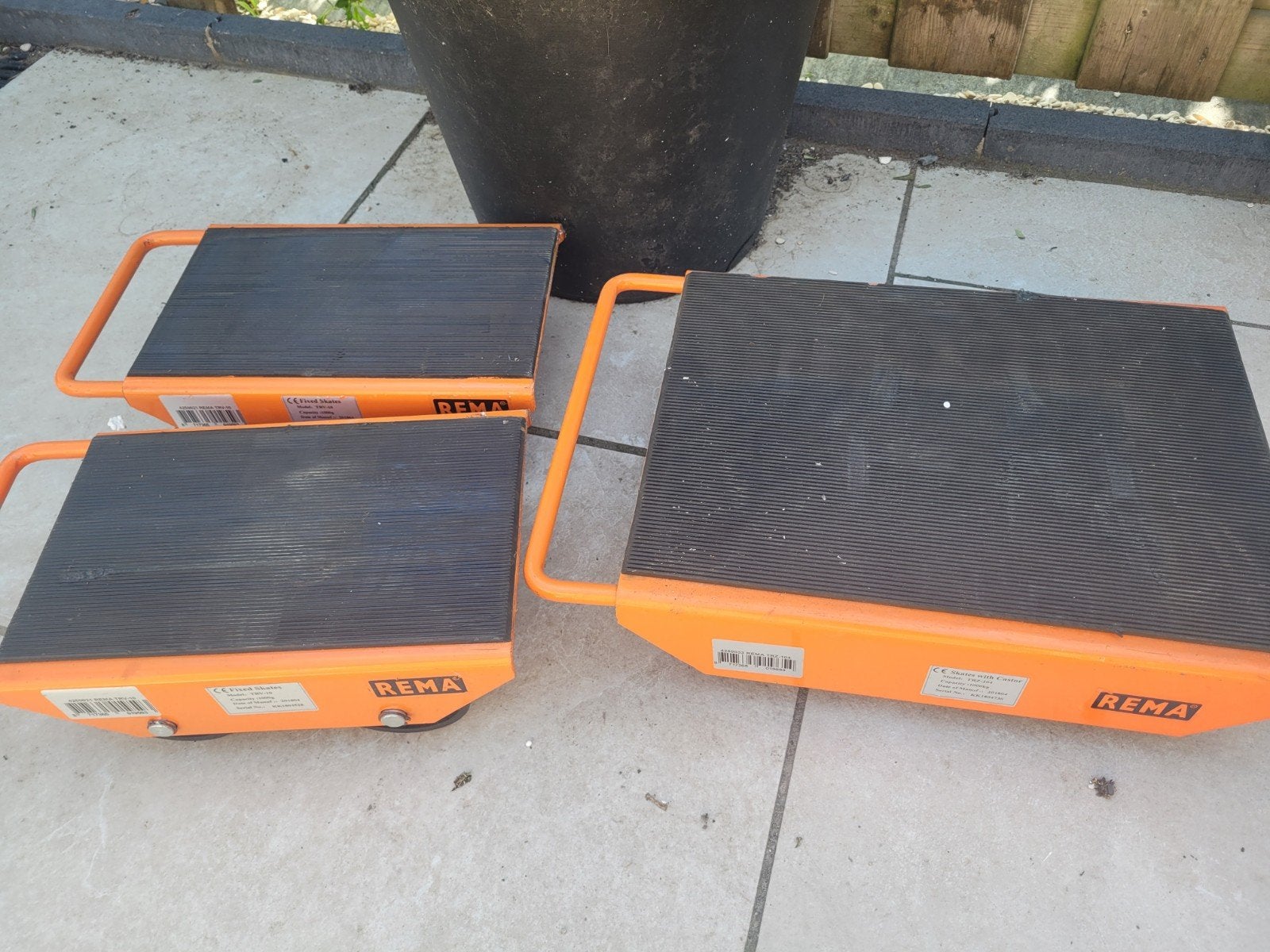 REMA Transportrollers / Verhuisrollers (set van 3), 100 liter of meer, Ophalen, Transportkar