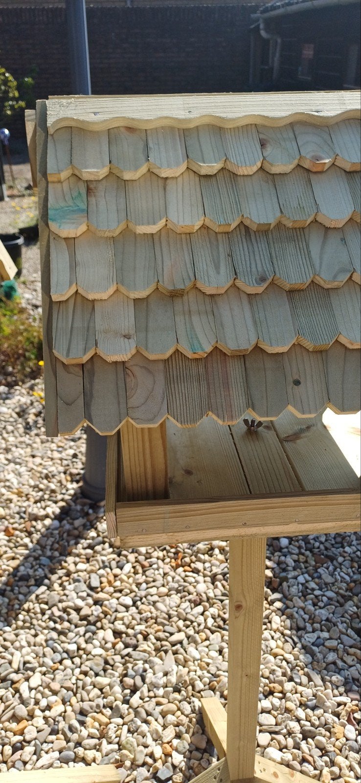 Vogelvoeder huis van nieuw geimpr.tuinhout., Ophalen, Nieuw