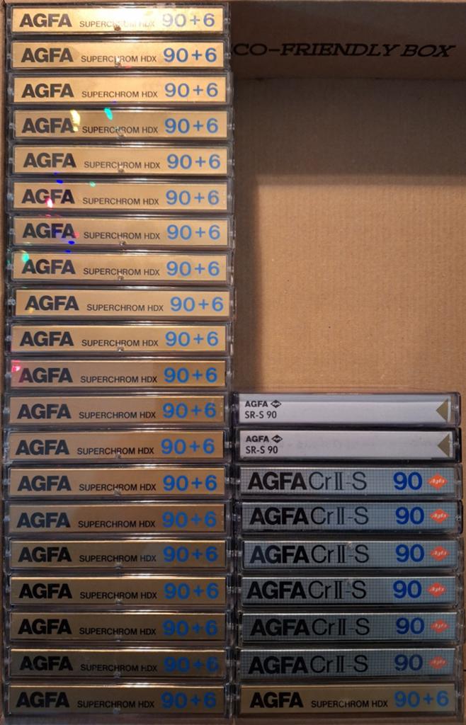 29 x AGFA Chrome Diversen | EMG MC, Gebruikt, 2 t/m 25 bandjes, Overige genres, Ophalen of Verzenden