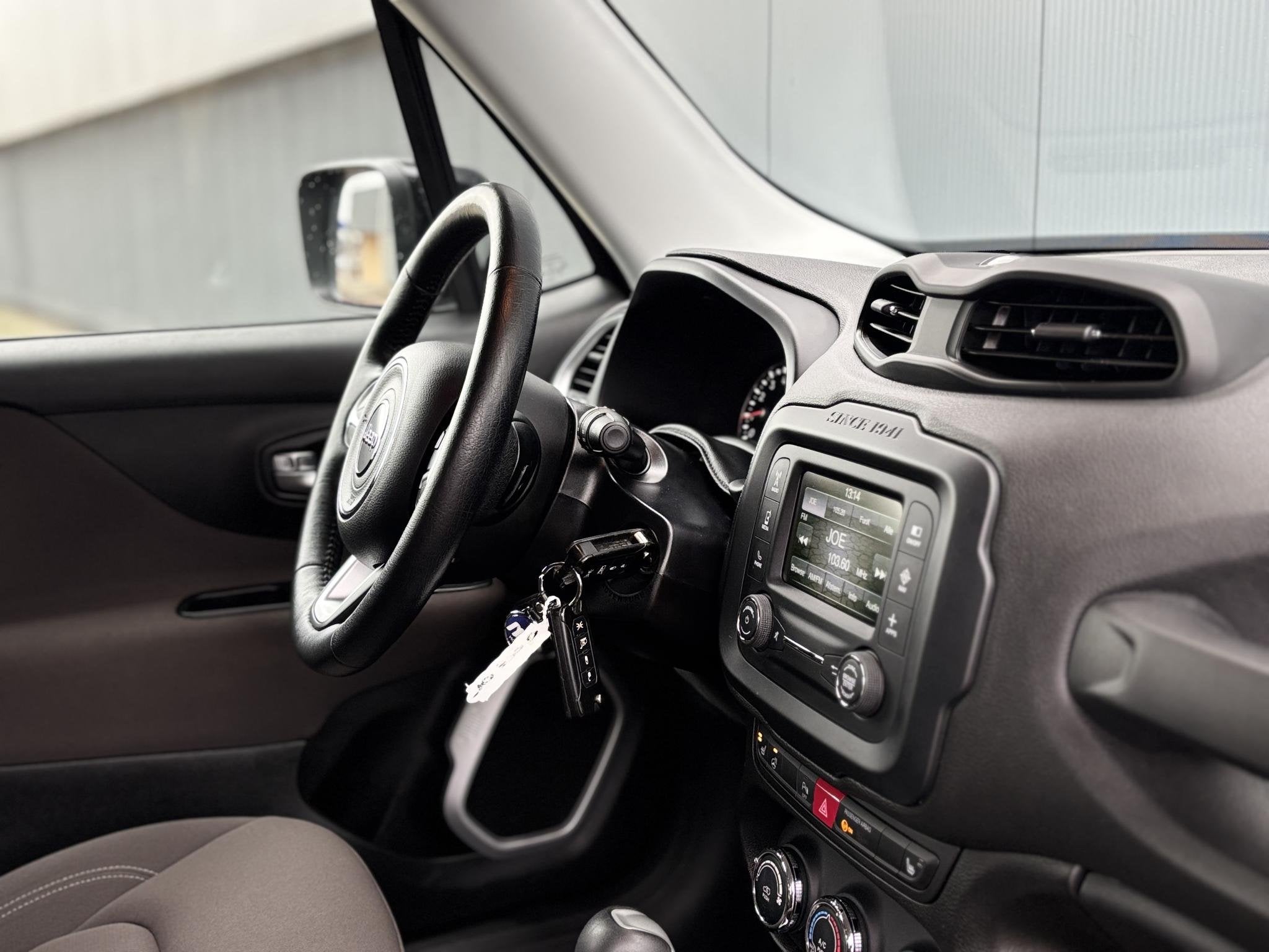 Jeep Renegade 1.4 MultiAir Longitude | Bluetooth | Stoel-Stu, Auto's, Jeep, Stof, Gebruikt, 4 cilinders, Zwart