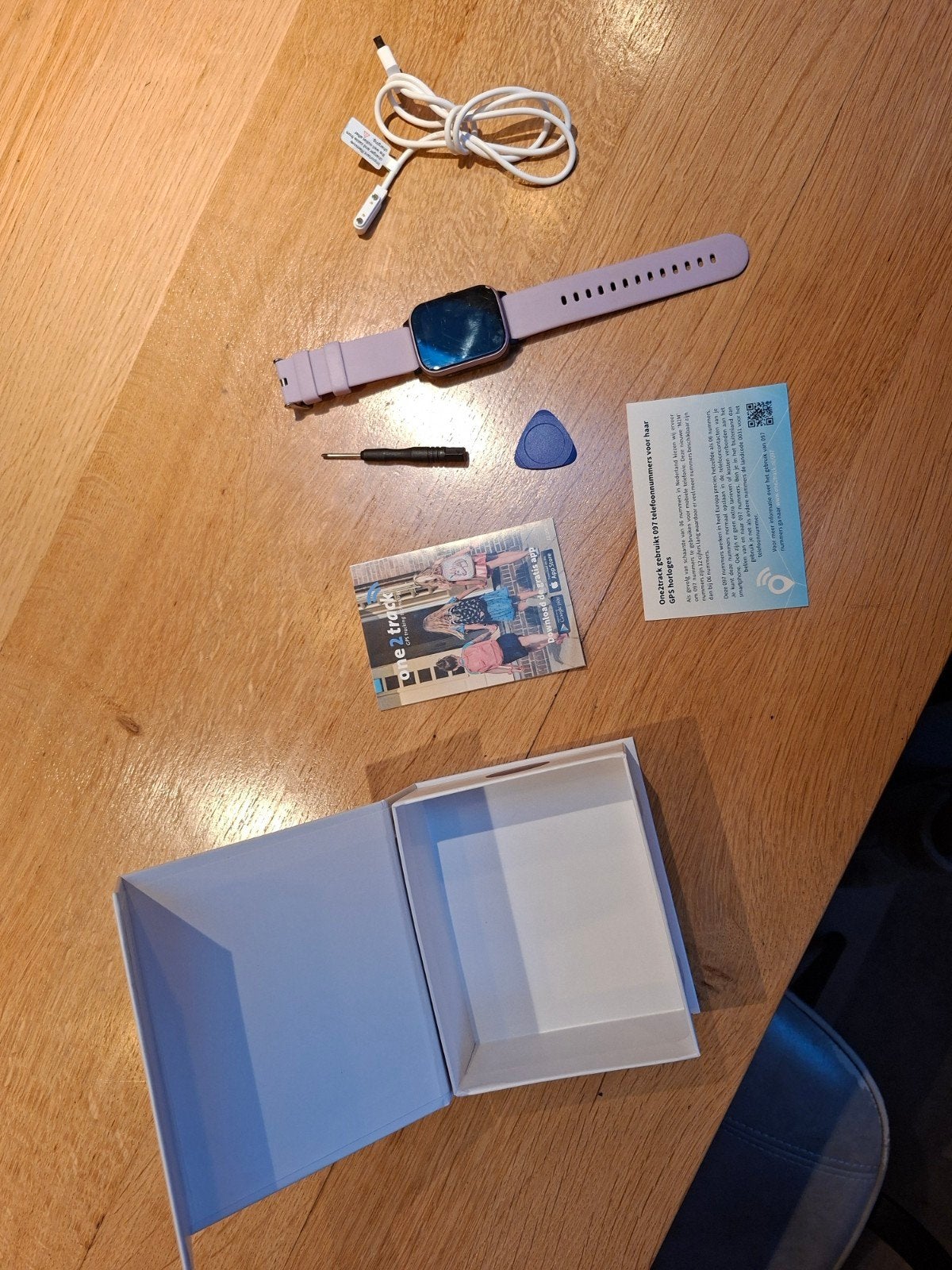 one2track Next GPS Horloge Kinderen - Lavendel, GPS, Gebruikt, One2track, Paars