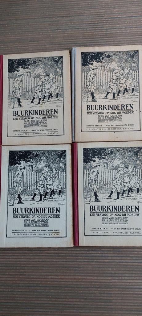Jan Ligthart en H Scheepstra. Buurkinderen, 4 boekjes, Boeken, Ophalen of Verzenden, Fictie algemeen