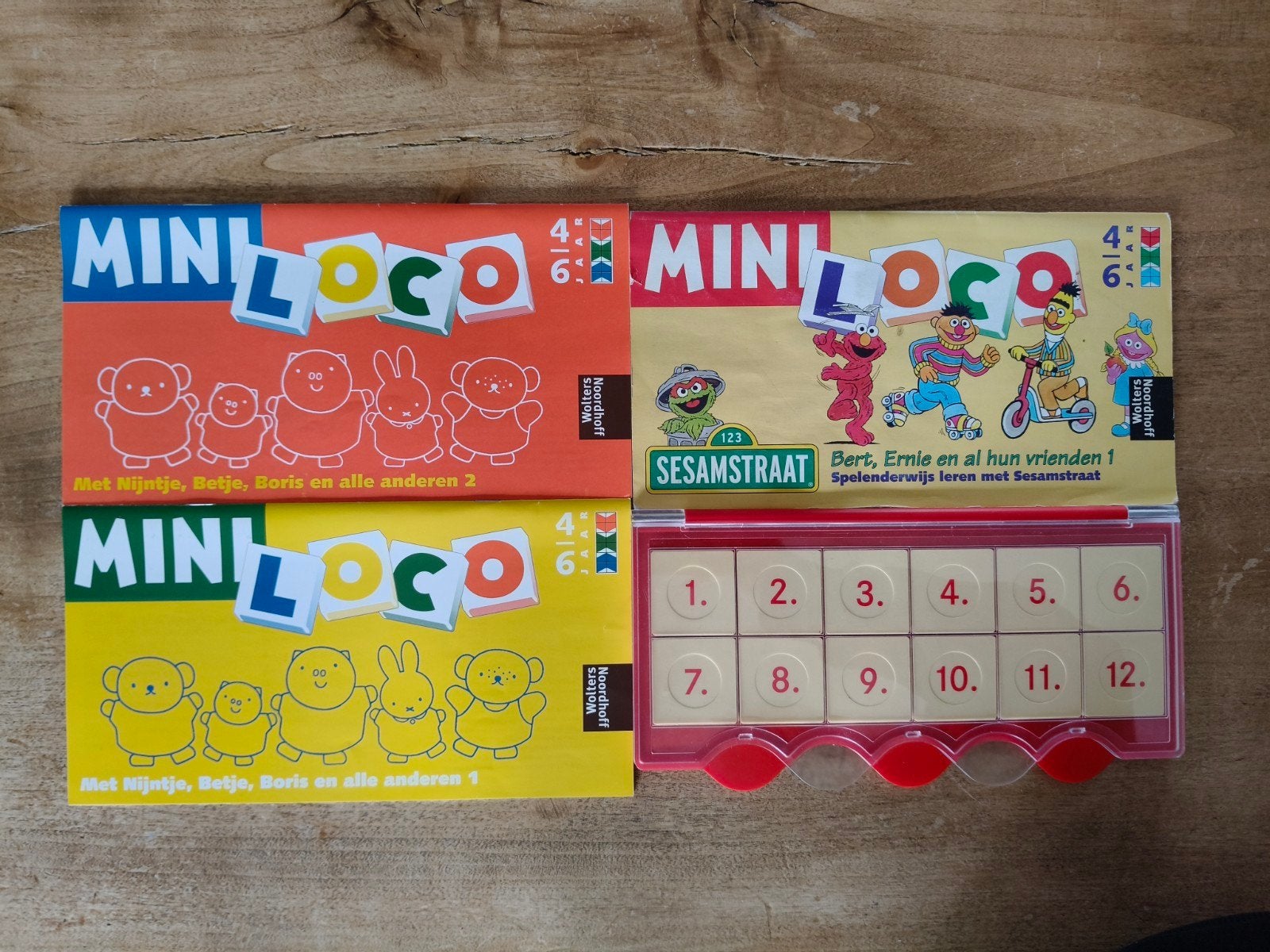 Mini Loco Spellen: Nijntje, Boris en Sesamstraat, Kinderen en Baby's, Ophalen of Verzenden, Gebruikt, Taal en Lezen