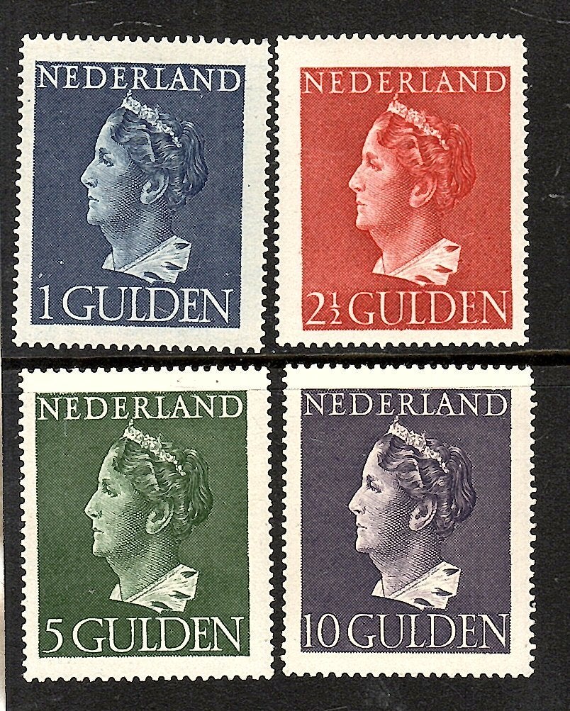 954Nvph 346-349 koningin Wilhelmina1940 ongebruikt zie scans, Ophalen of Verzenden, Na 1940, Postfris