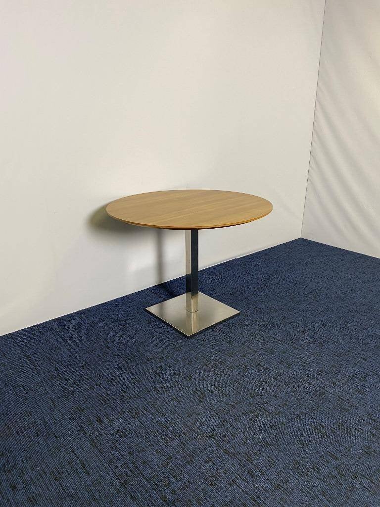 3 x Ronde vergadertafel, diameter 100 cm. - Kersen Havanna, Ophalen, Gebruikt