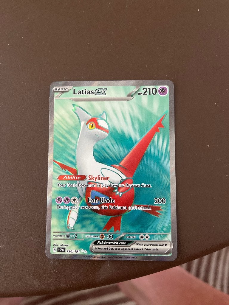 Latias ex 220/191, Hobby en Vrije tijd, Verzamelkaartspellen | Pokémon, Ophalen of Verzenden, Zo goed als nieuw